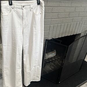 Chico's High Rise White Wide-Leg Jeans